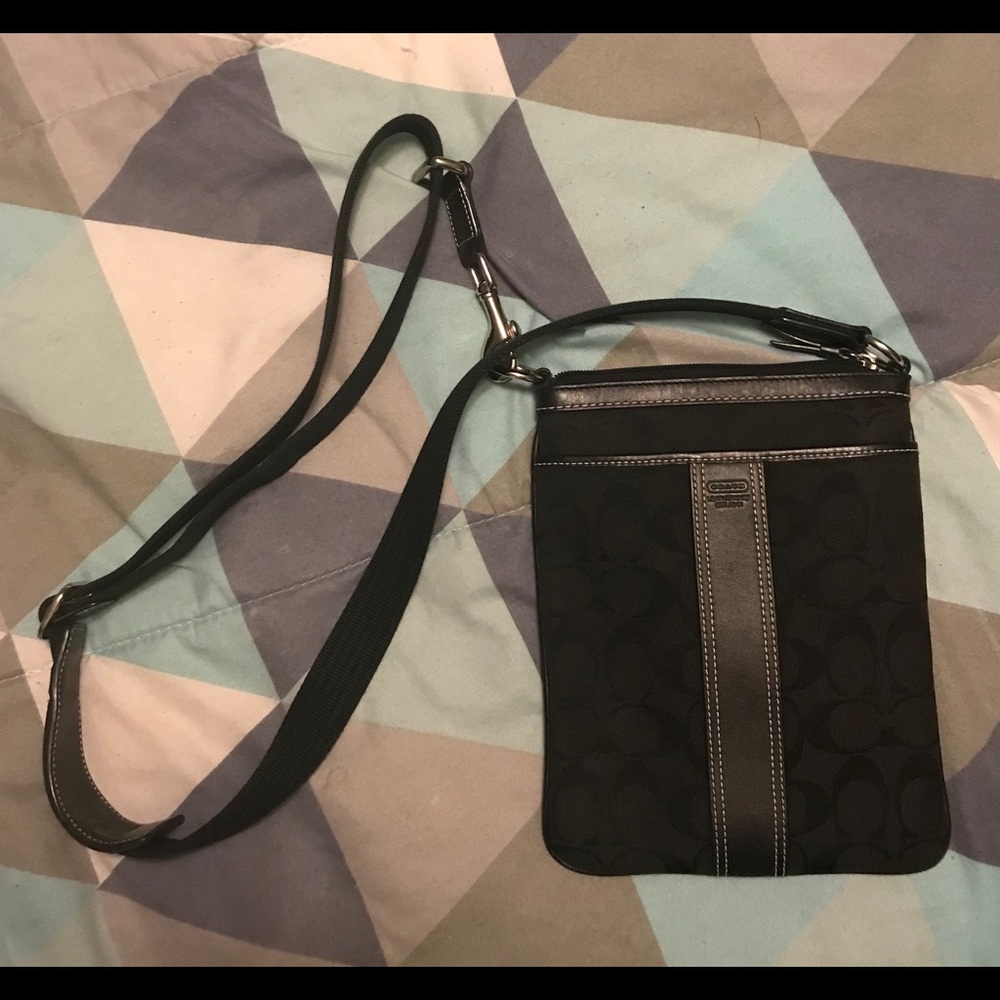 Black Coach Crossbody Bag / Purse